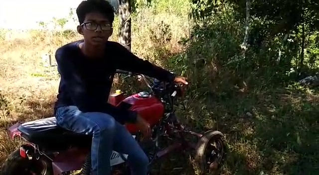 ATV Quad bike- All-terrain vehicle from scrap