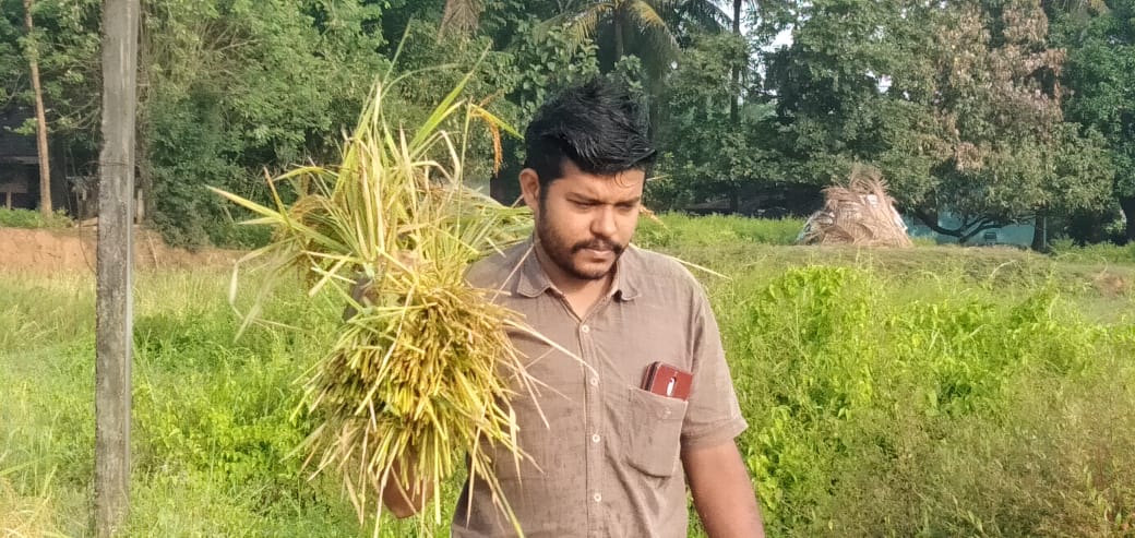 Swaroop of Kunnampully Organics in his zero budget natural farm Swaroop of Kunnampully Organics in his zero budget natural farm